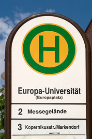 Haltestellenschild ©Heide Fest