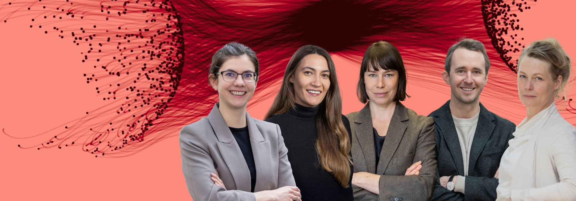 Viadrina-Wissenschaftler*innen Miriam Maske, Lilo Meier, Anne Holper, Jan-Erik Schirmer und Sarah Speck