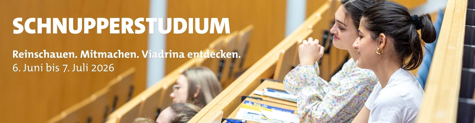 Schnupperstudium an der Viadrina 2026