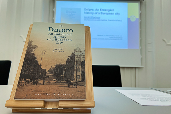 Buchvorstellung zur ukrainischen Stadt Dnipro mit Claudia Dathe und Prof. Dr. Andrii Portnov