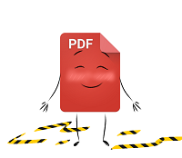 PDF ohne Barrieren, glücklich schauend