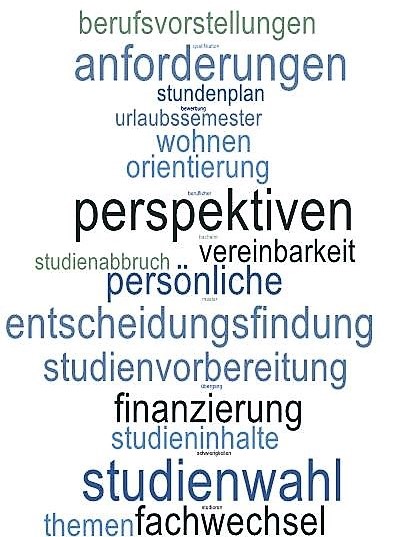 Wordcloud_Studienberatung_Website_vertikal ©ZSB