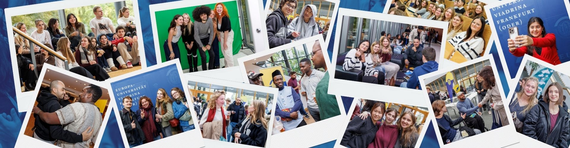 Fotocollage der Einführungswoche Wintersemester 2025/26 an der Viadrina