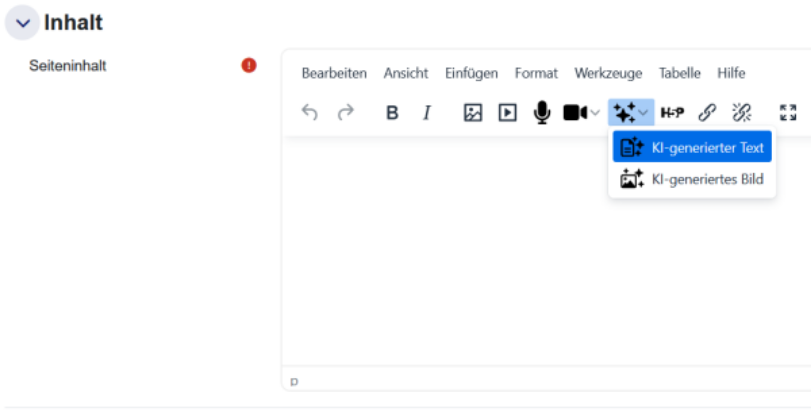 Moodle Editor Screenshot