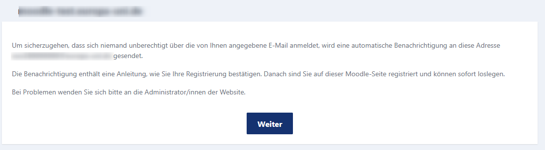 Bestätigungsmail verschickt