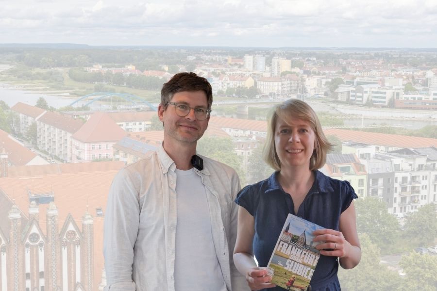 Stadtführer Kerstin Hinrichsen und Markus Nesselrodt
