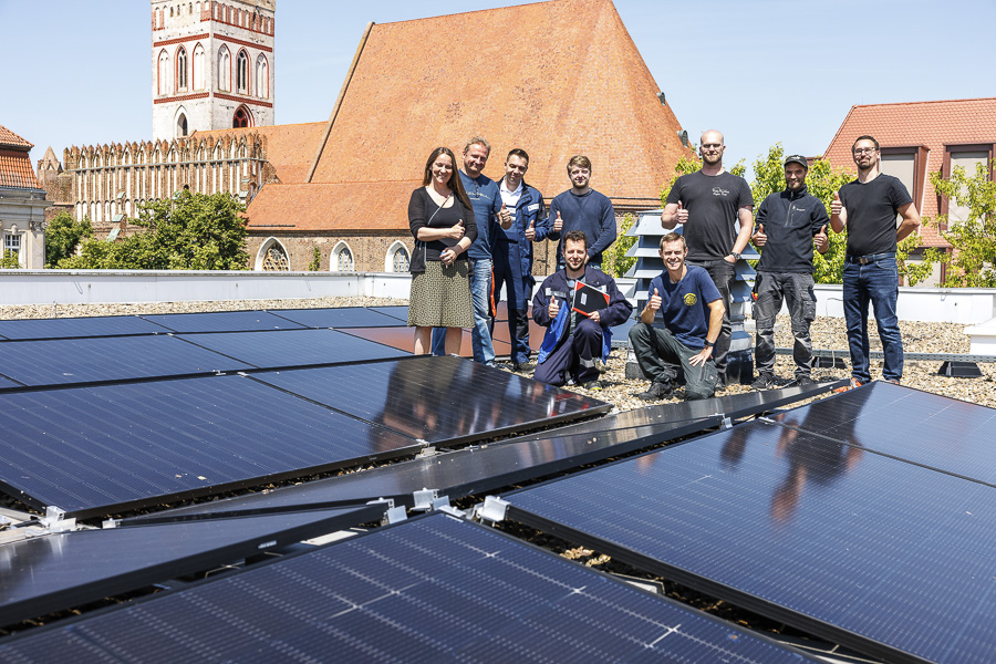 Photovoltaikanlage auf dem Audimax-Dach