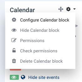 calendar setup