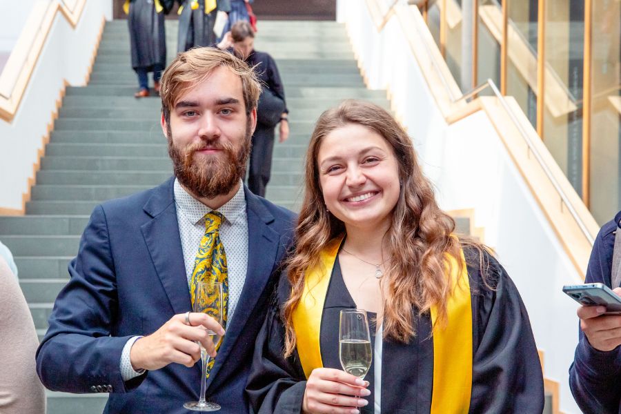 Sektempfang beim Graduation Day 2024