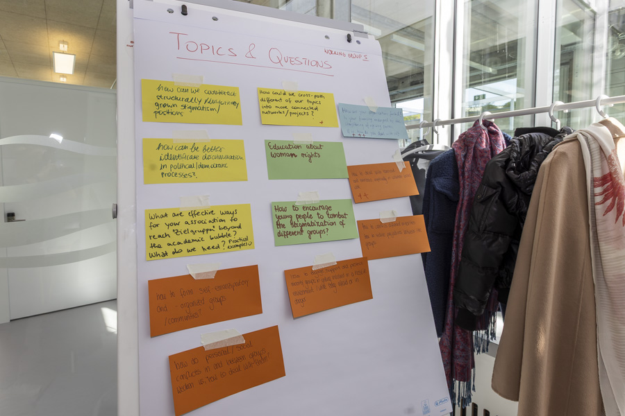 Doing Democracy working groups in the Viadrina coworking space