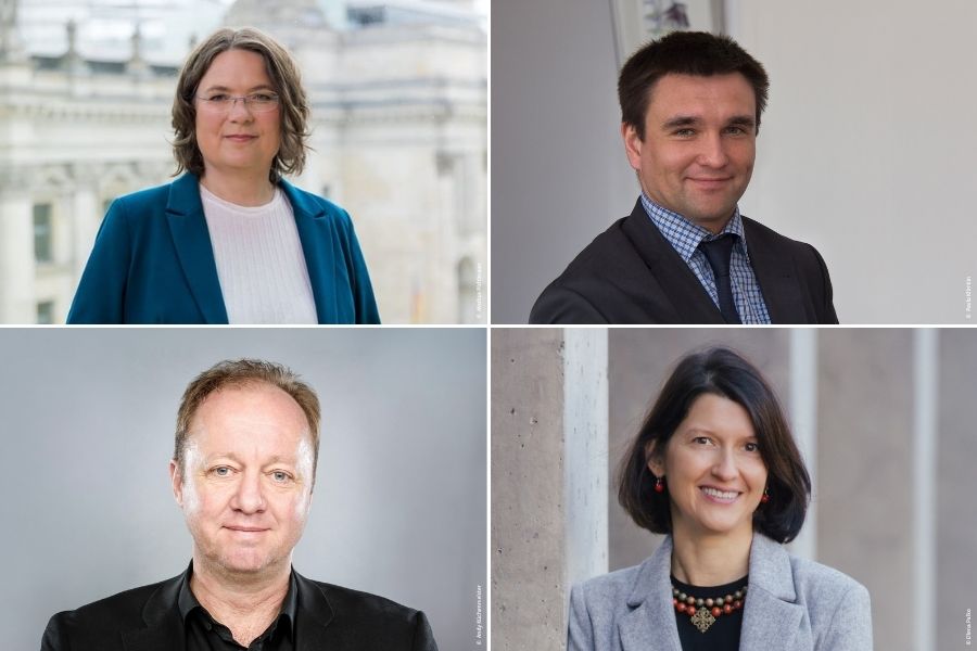 Dr Andrea Luebcke, Pavlo Klimkin, Prof. Dr Jan C. Behrends and Prof. Dr Olena Palko