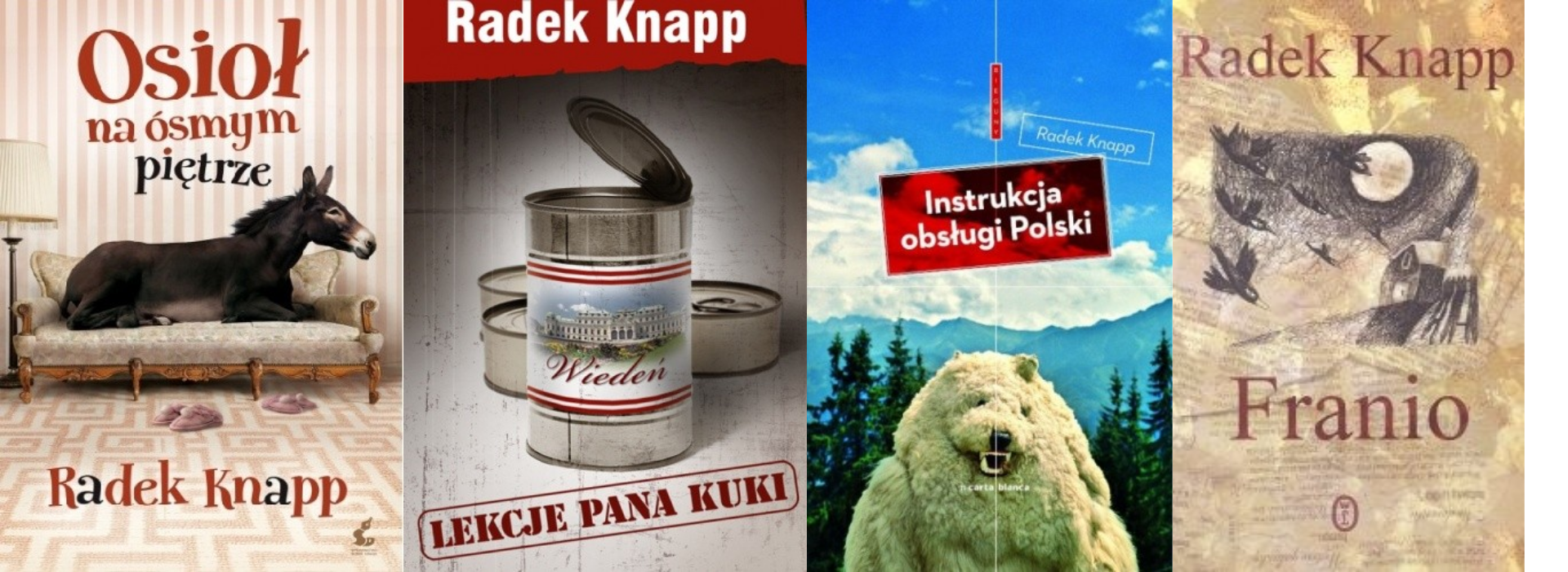 Okładki książek Radka Knappa
