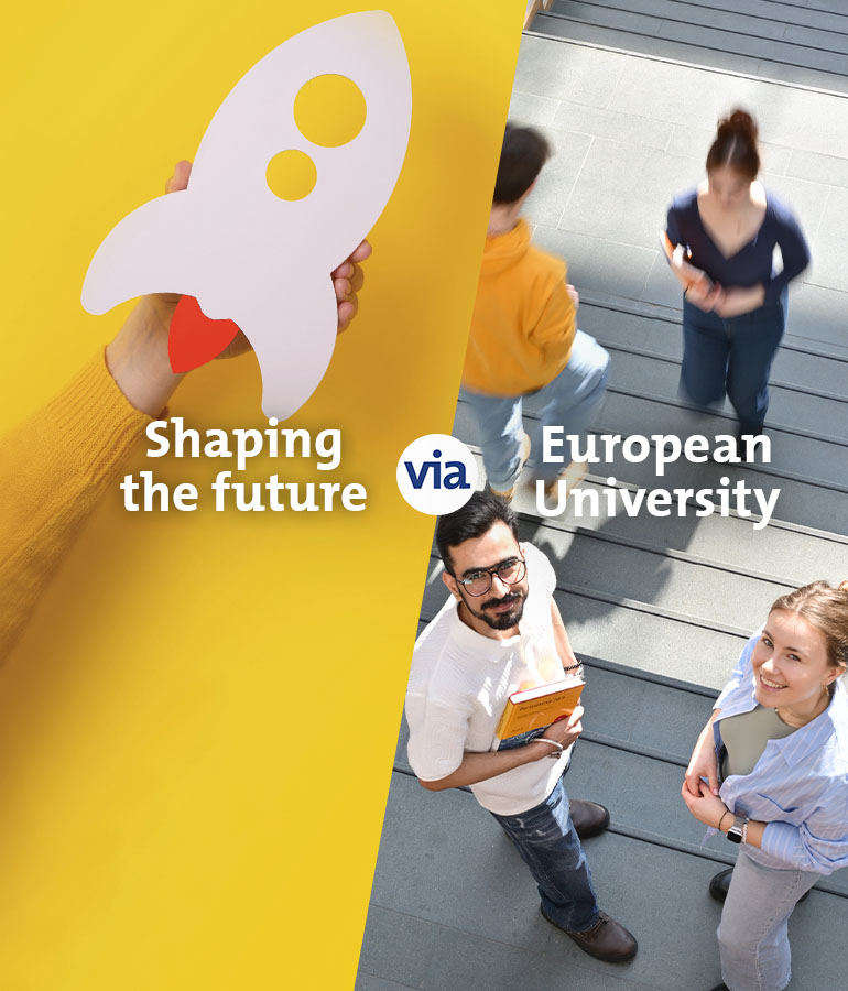 Viadrina Via-Kampagne Dach-Motiv Englisch